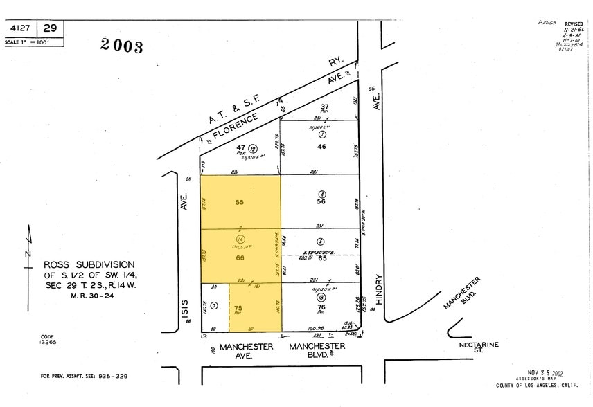 1031 W Manchester Blvd, Inglewood, CA for rent - Plat Map - Image 3 of 22