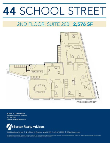 44 School St, Boston, MA for rent - Floor Plan - Image 2 of 8