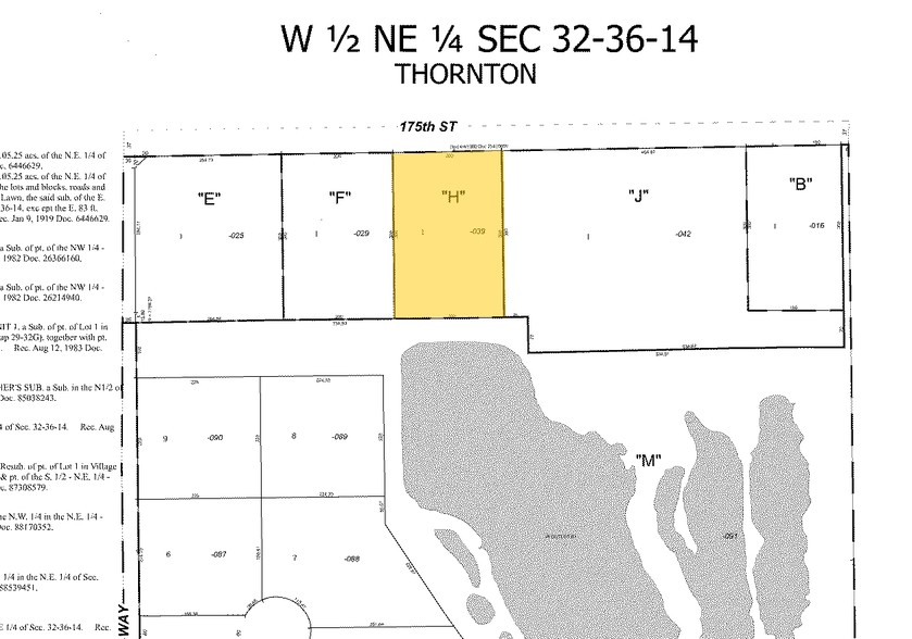 1125 W 175th St, Homewood, IL for sale - Plat Map - Image 2 of 4