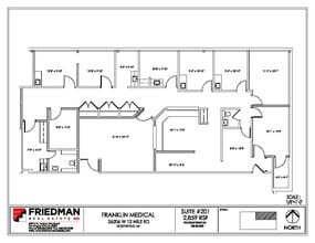 26206 W 12 Mile Rd, Southfield, MI to rent Floor Plan- Image 1 of 2