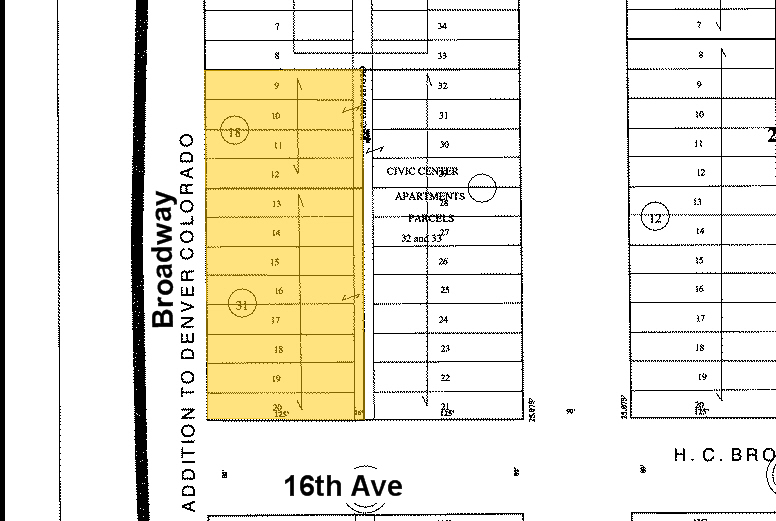 1600 Broadway, Denver, CO for rent - Plat Map - Image 2 of 9