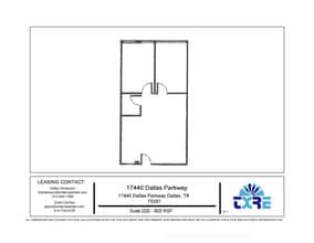 17440 N Dallas Pky, Dallas, TX to rent Floor Plan- Image 1 of 1