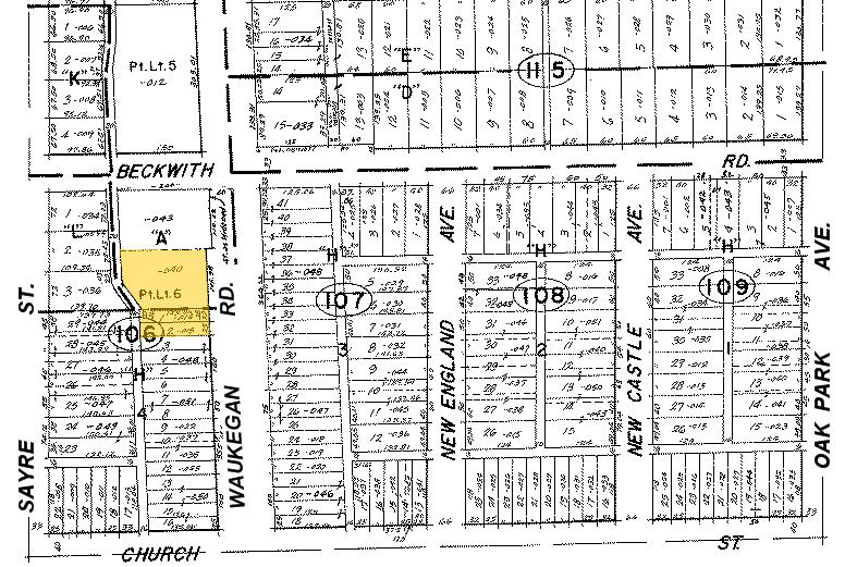 9225-9259 Waukegan Rd, Morton Grove, IL for rent - Plat Map - Image 3 of 5