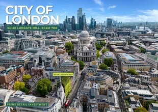 34-40 Ludgate Hl, London, LND - Aerial  map view