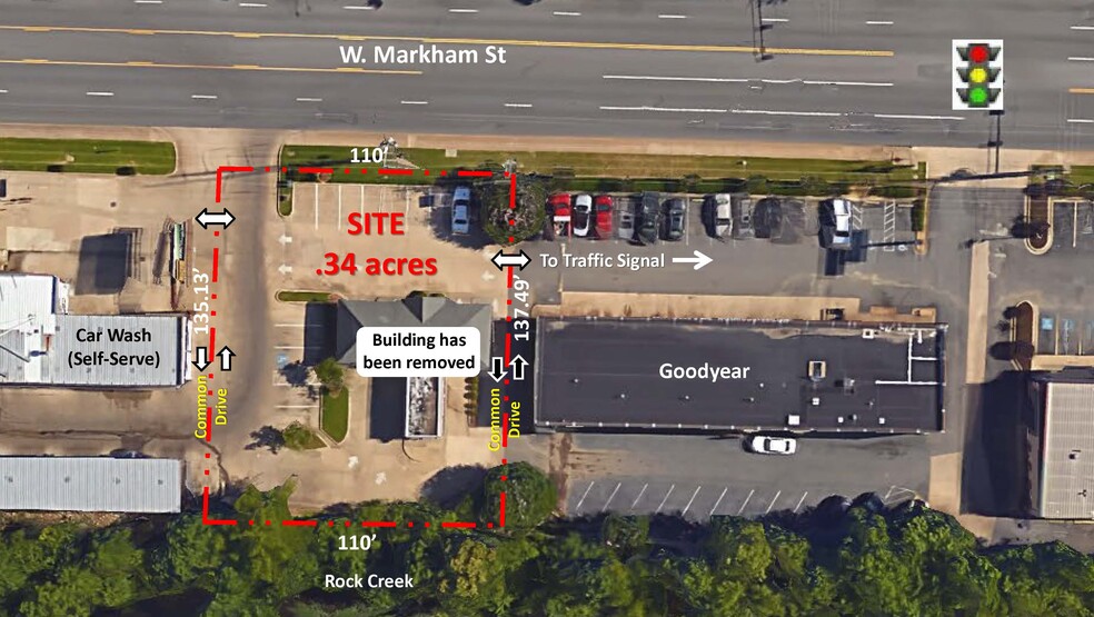 11415 W Markham St, Little Rock, AR for sale - Aerial - Image 1 of 8