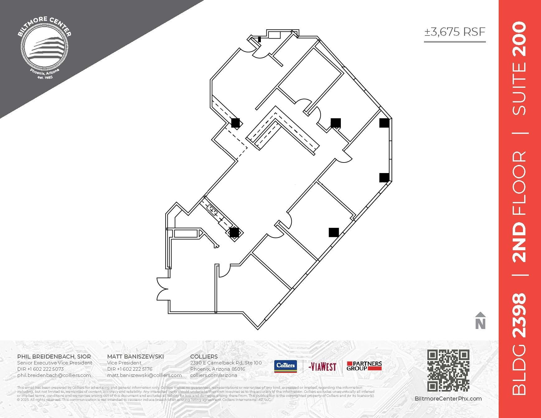 2398 E Camelback Rd, Phoenix, AZ to rent Floor Plan- Image 1 of 2