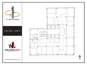 100 N LaSalle St, Chicago, IL for rent Floor Plan- Image 1 of 1