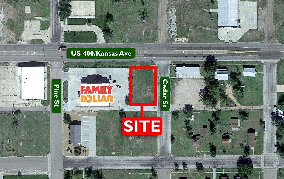 SWC Kansas & Cedar St ave, Greensburg, KS for sale - Building Photo - Image 1 of 3