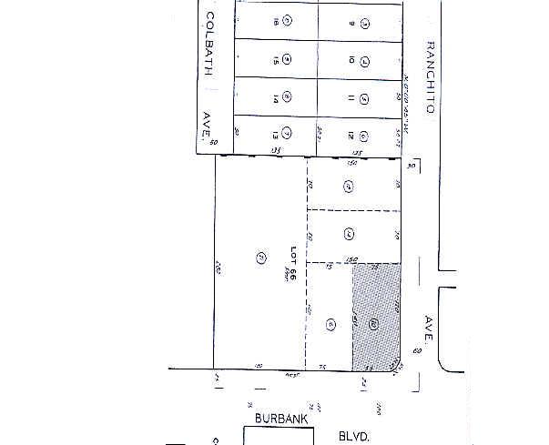 13901 Burbank Blvd, Sherman Oaks, CA for sale - Plat Map - Image 2 of 9