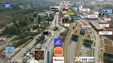 334 Chemin De Champivost, Limonest, RHO - Aerial  map view