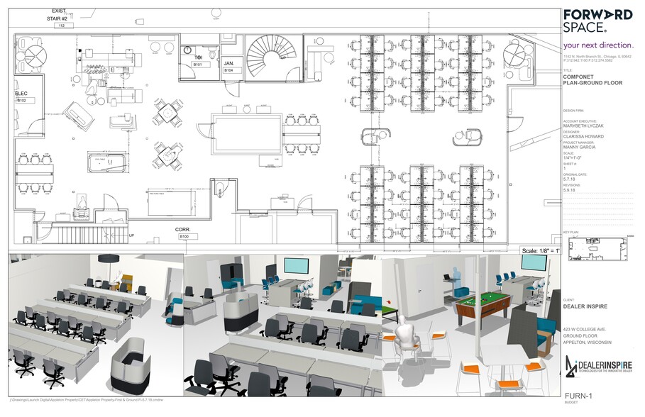 423 W College Ave, Appleton, WI for rent - Site Plan - Image 1 of 4