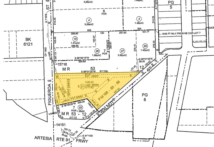 17202-17234 S Figueroa St, Gardena, CA for rent - Plat Map - Image 2 of 2