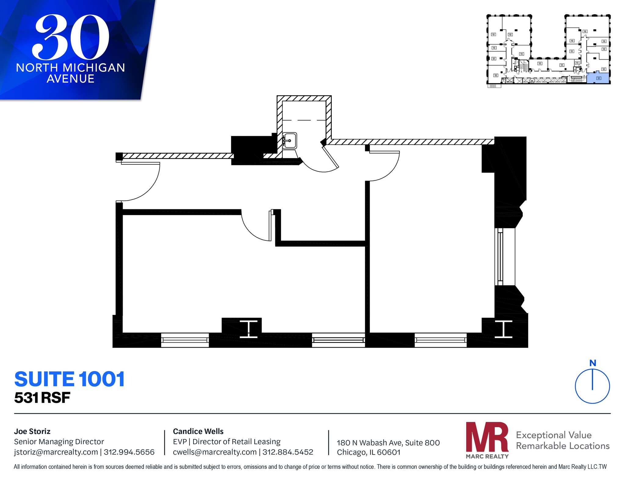 30 N Michigan Ave, Chicago, IL to rent Floor Plan- Image 1 of 6