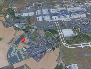 Le Mesnil-Amelot - Aerial map view