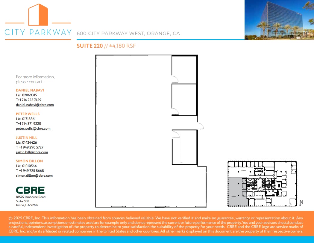 600 City Pky W, Orange, CA to rent Floor Plan- Image 1 of 1
