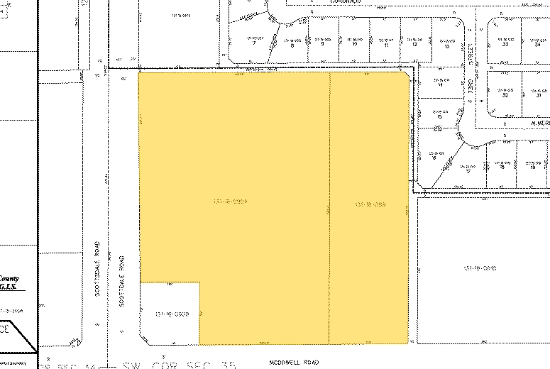 7224 E McDowell Rd, Scottsdale, AZ for rent - Plat Map - Image 3 of 10