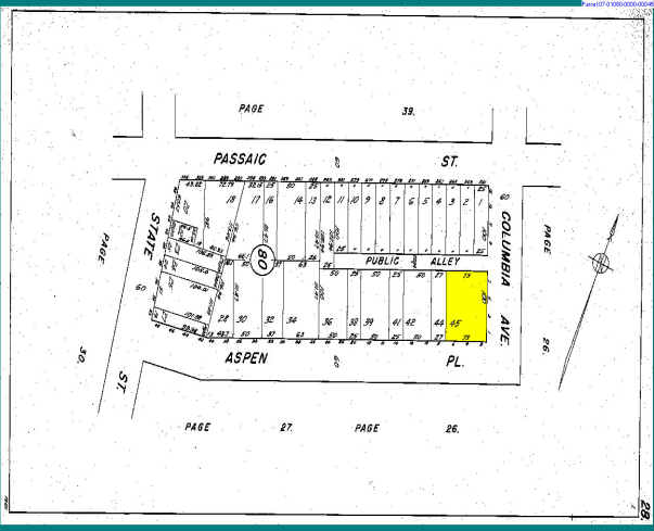 2 Aspen Pl, Passaic, NJ for sale - Plat Map - Image 1 of 1