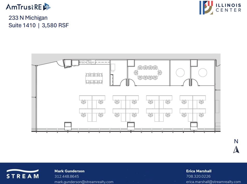 233 N Michigan Ave, Chicago, IL to rent Floor Plan- Image 1 of 1