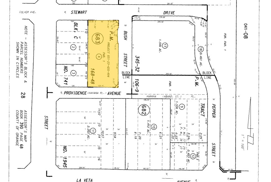 1310 W Stewart Dr, Orange, CA for rent - Plat Map - Image 2 of 12