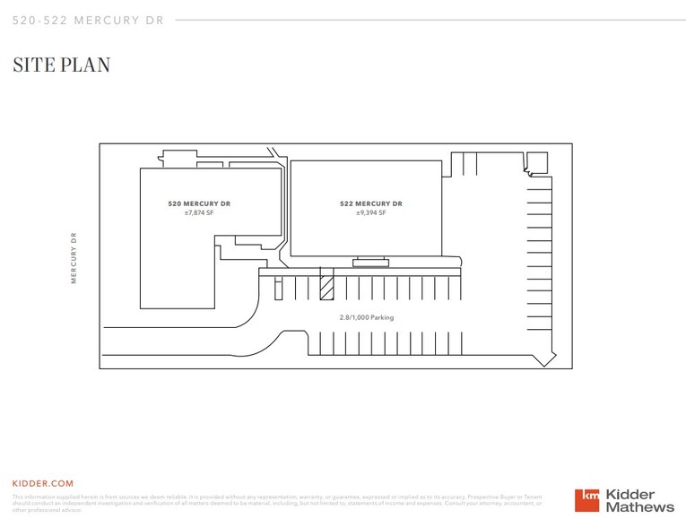 Mercury Drive Life Science portfolio of 2 properties for sale on LoopNet.co.uk - Site Plan - Image 3 of 3