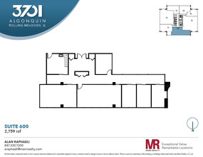 3701 Algonquin Rd, Rolling Meadows, IL for rent Floor Plan- Image 1 of 7