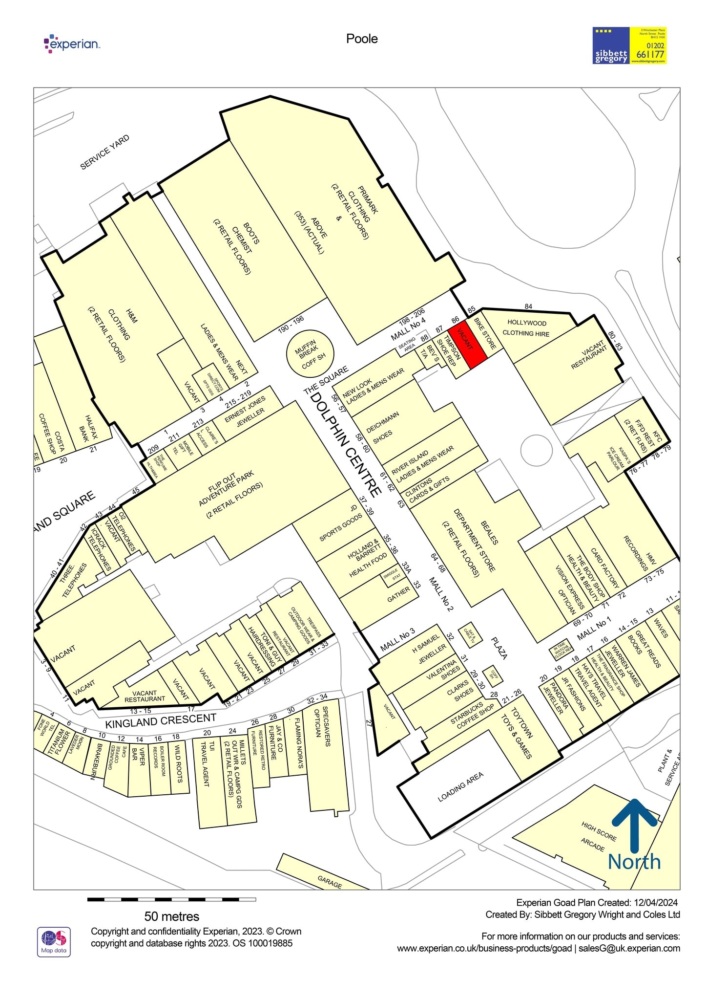 Dolphin Centre, Poole to rent Site Plan- Image 1 of 1