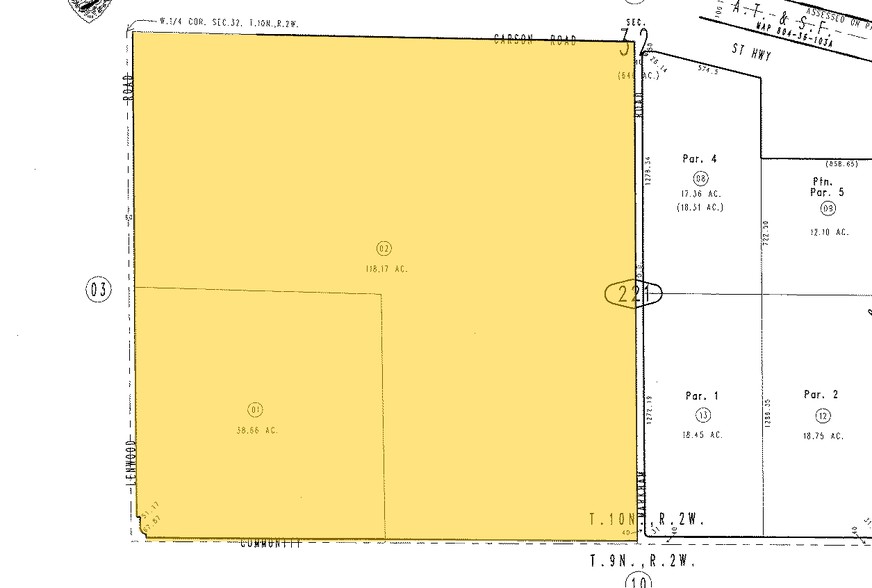 Lenwood and Hwy 58 Offramp, Barstow, CA for sale - Plat Map - Image 3 of 3