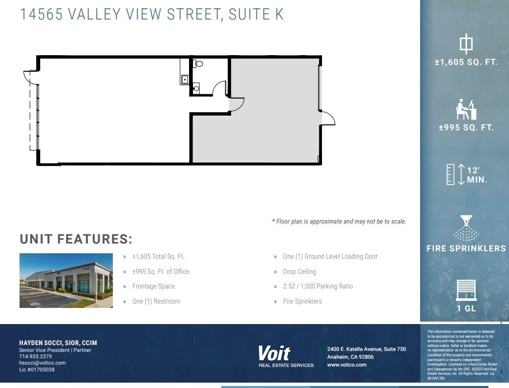14525 Valley View Ave, Santa Fe Springs, CA to rent Floor Plan- Image 1 of 1