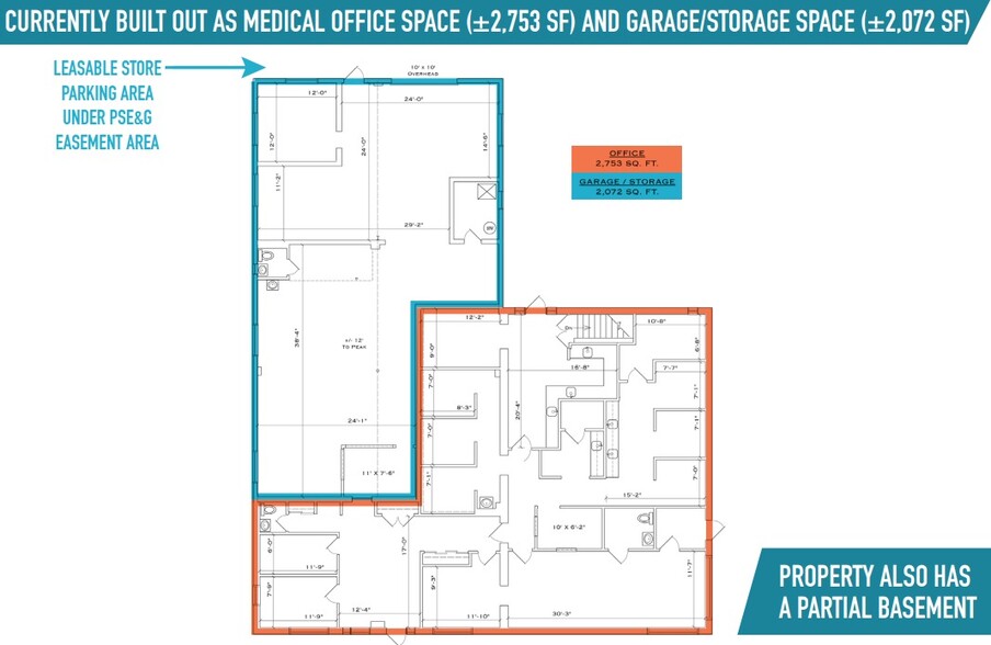 800-802 Black Horse Pike, Haddon Township, NJ for sale - Floor Plan - Image 2 of 3