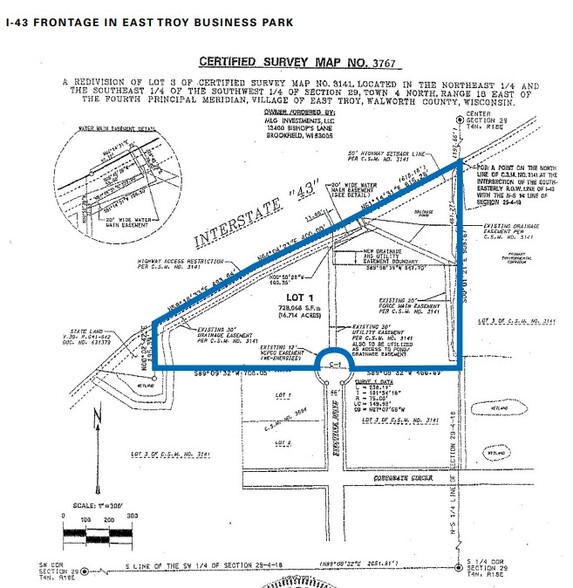 Executive Dr, East Troy, WI for sale - Plat Map - Image 3 of 3