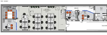 Retail in Paris to rent Floor Plan- Image 1 of 2