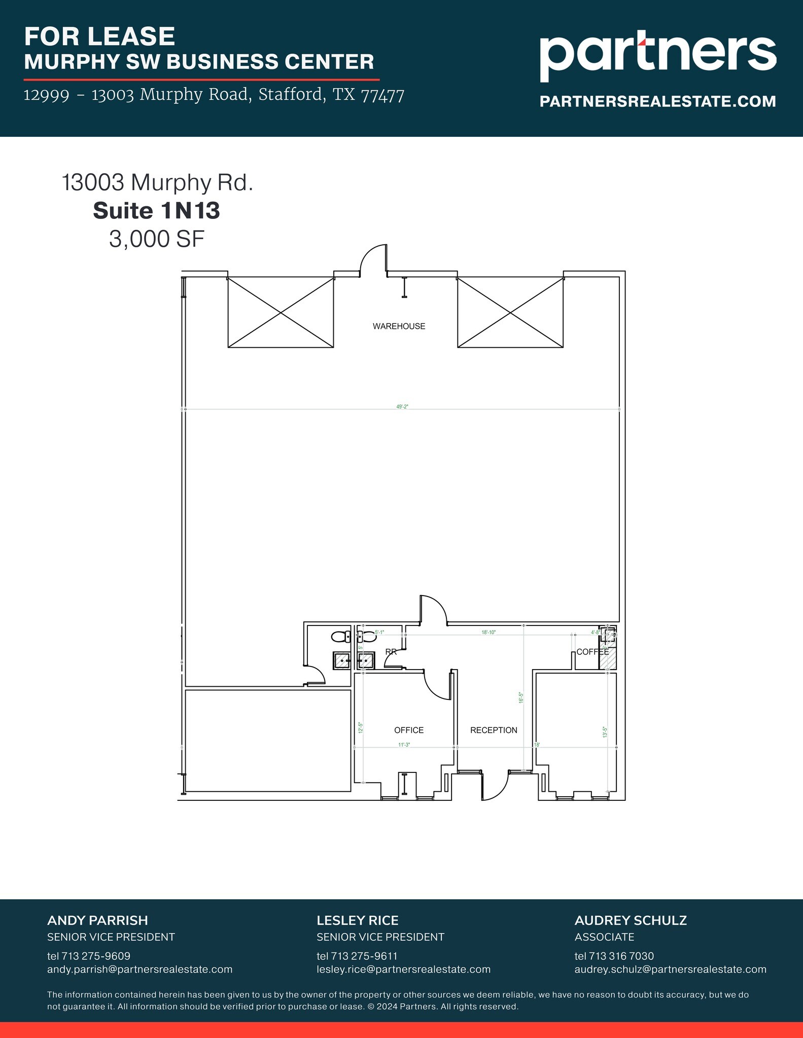 12999-13003 Murphy Rd, Stafford, TX to rent Site Plan- Image 1 of 1