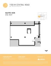 1100 W Central Rd, Arlington Heights, IL to rent Floor Plan- Image 1 of 1