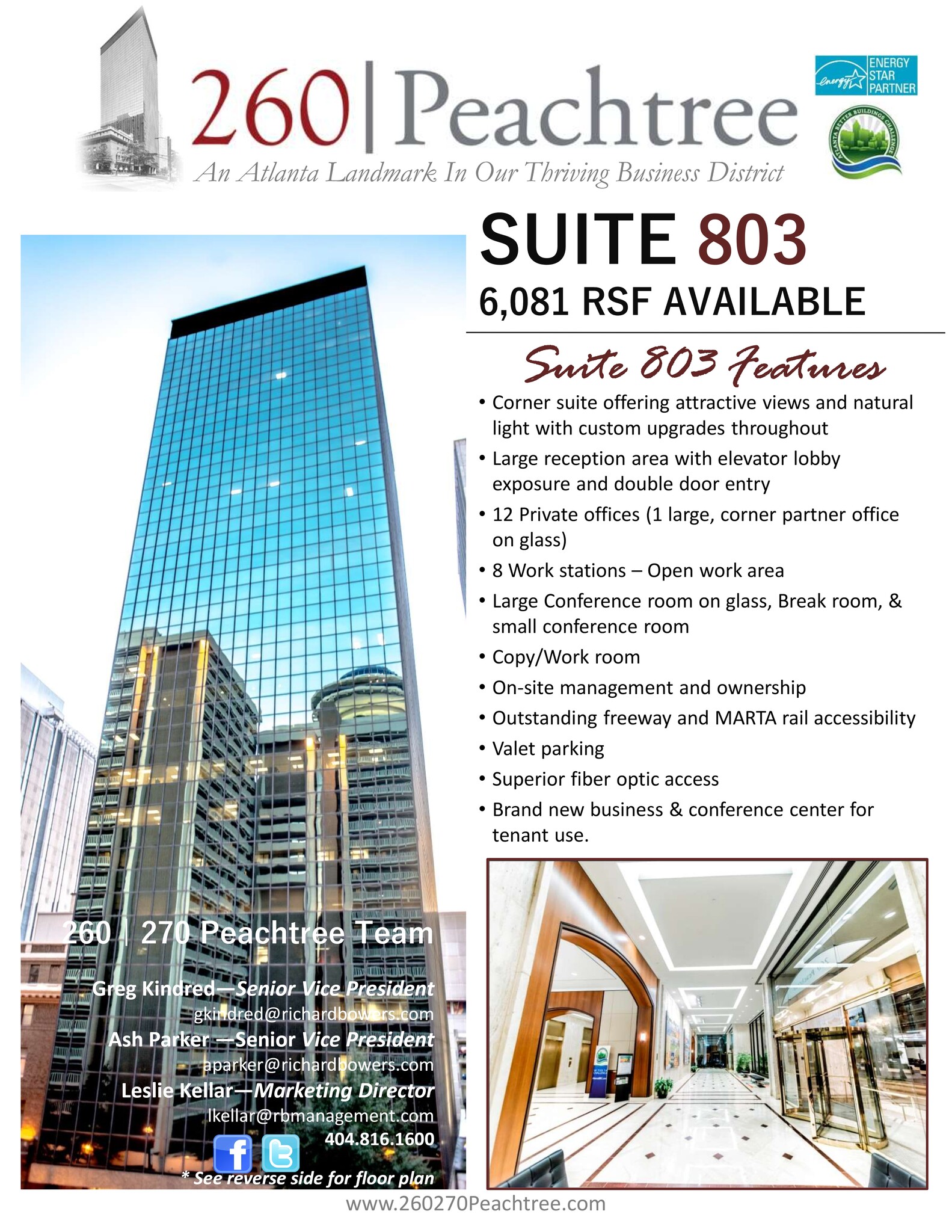 260-270 Peachtree St NW, Atlanta, GA to rent Site Plan- Image 1 of 2
