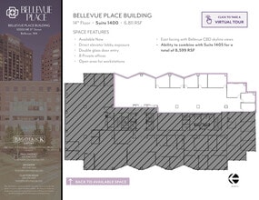 10500 NE 8th St, Bellevue, WA to rent Floor Plan- Image 2 of 2