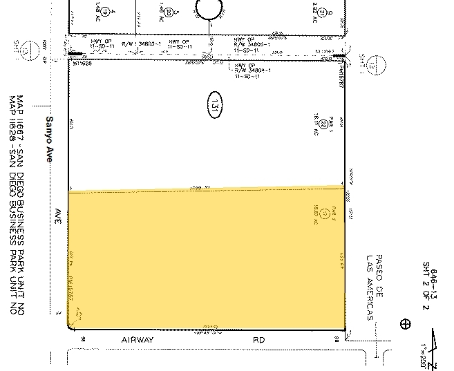 2055 Sanyo Ave, San Diego, CA for rent - Plat Map - Image 2 of 7