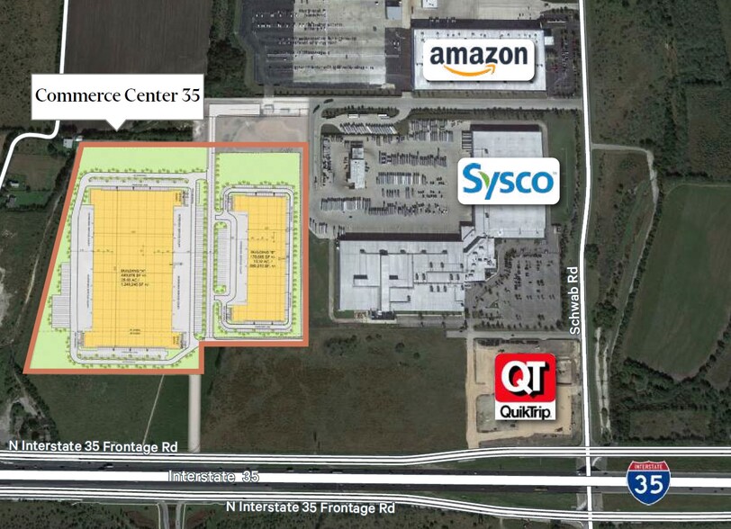 I-35 & Schwab Road, New Braunfels, TX for rent - Site Plan - Image 2 of 3