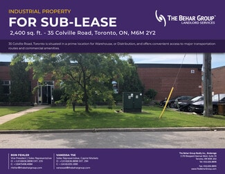 More details for 35 Colville Rd, Toronto, ON - Industrial to Rent