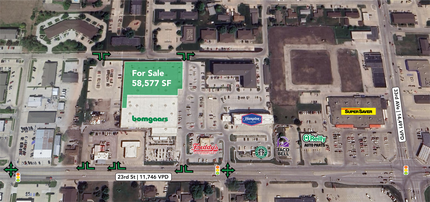 3620 23rd St, Columbus, NE - aerial  map view