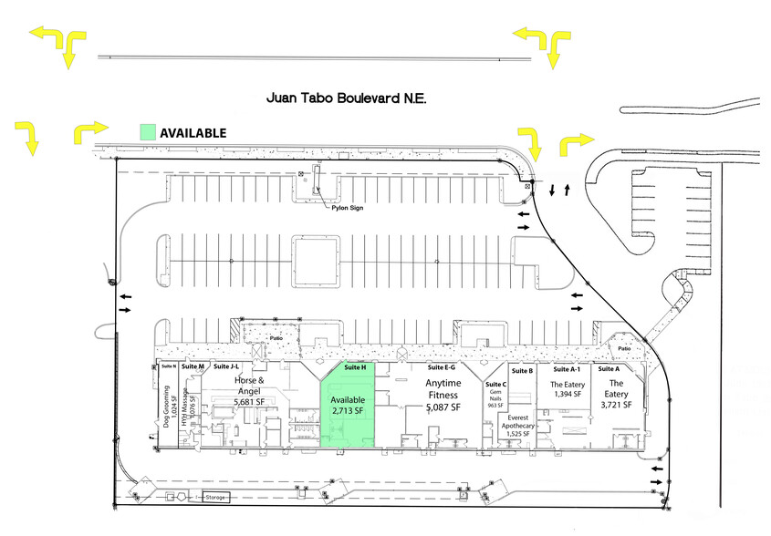 5809 Juan Tabo Blvd NE, Albuquerque, NM for rent - Site Plan - Image 2 of 7