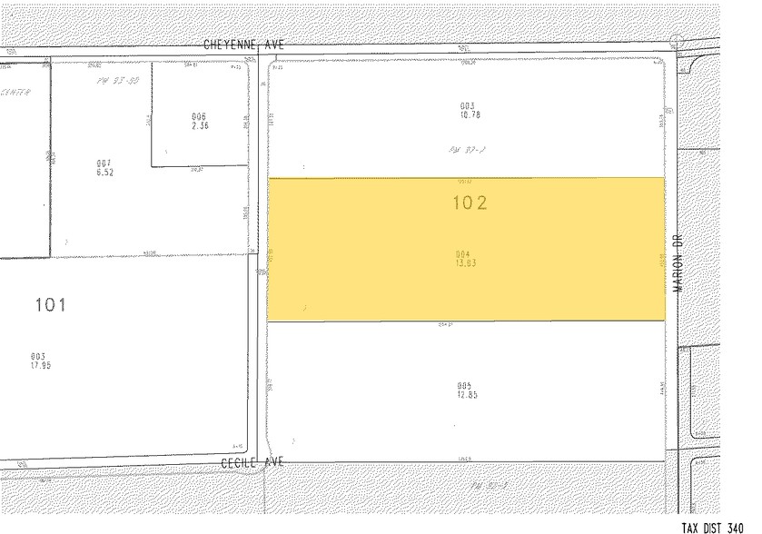 3101 N Marion Dr, Las Vegas, NV for rent - Plat Map - Image 2 of 7