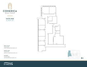 1717 Main St, Dallas, TX for rent Floor Plan- Image 1 of 2