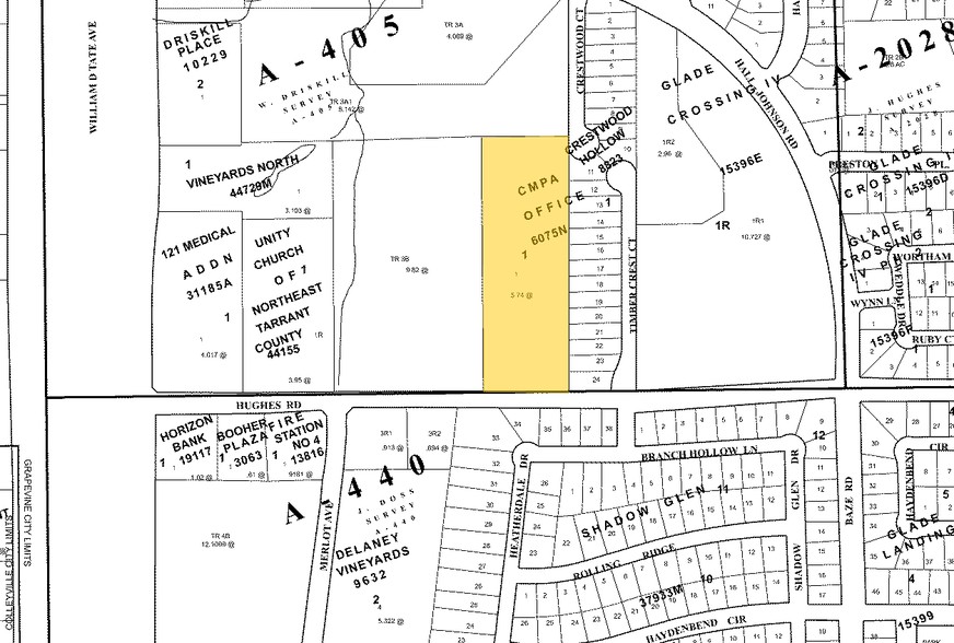 1450 Hughes Rd, Grapevine, TX for rent - Plat Map - Image 2 of 6