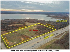 US 380 & Moseley Swc, Cross Roads, TX for sale Aerial- Image 1 of 1