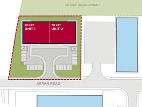 Arran Rd, Perth to rent Site Plan- Image 2 of 2