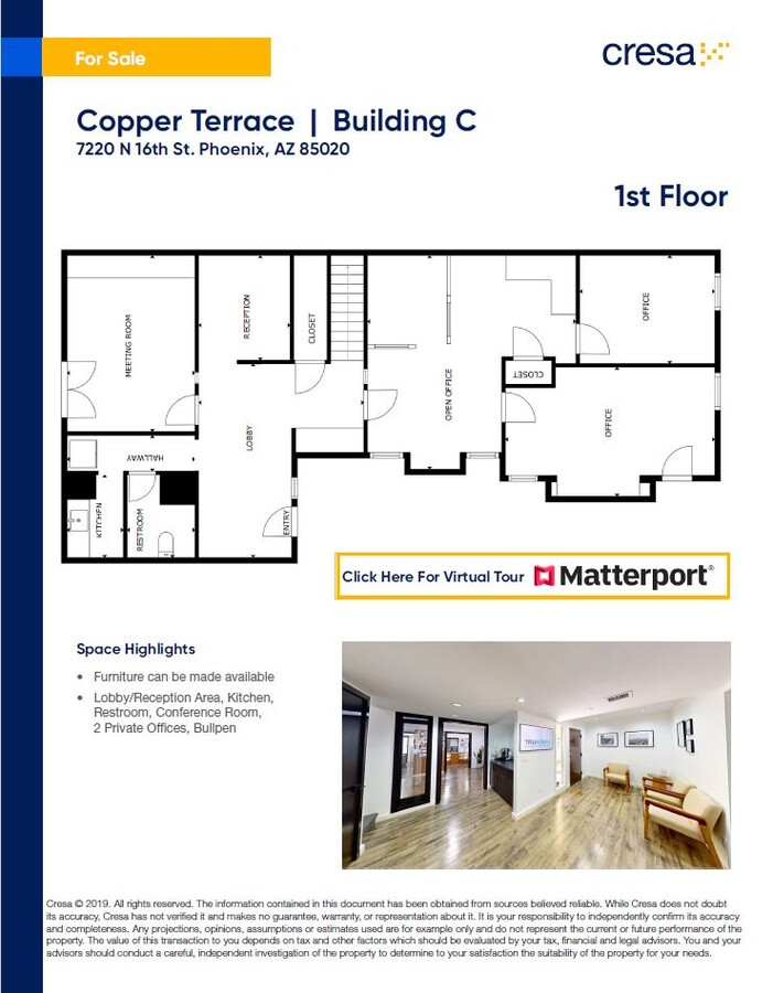 7220 N 16th St, Phoenix, AZ 85020 - Unit C -  - Floor Plan - Image 1 of 4