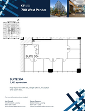 700 W Pender St, Vancouver, BC for rent Floor Plan- Image 1 of 1