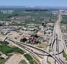 12801 N Central Expy, Dallas, TX - aerial  map view