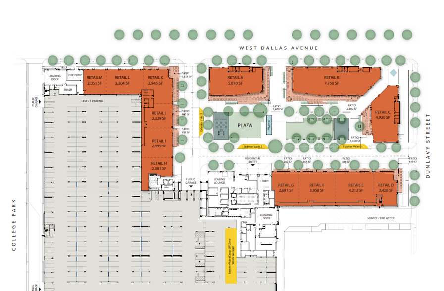 Allen Pky, Houston, TX for rent - Site Plan - Image 2 of 2