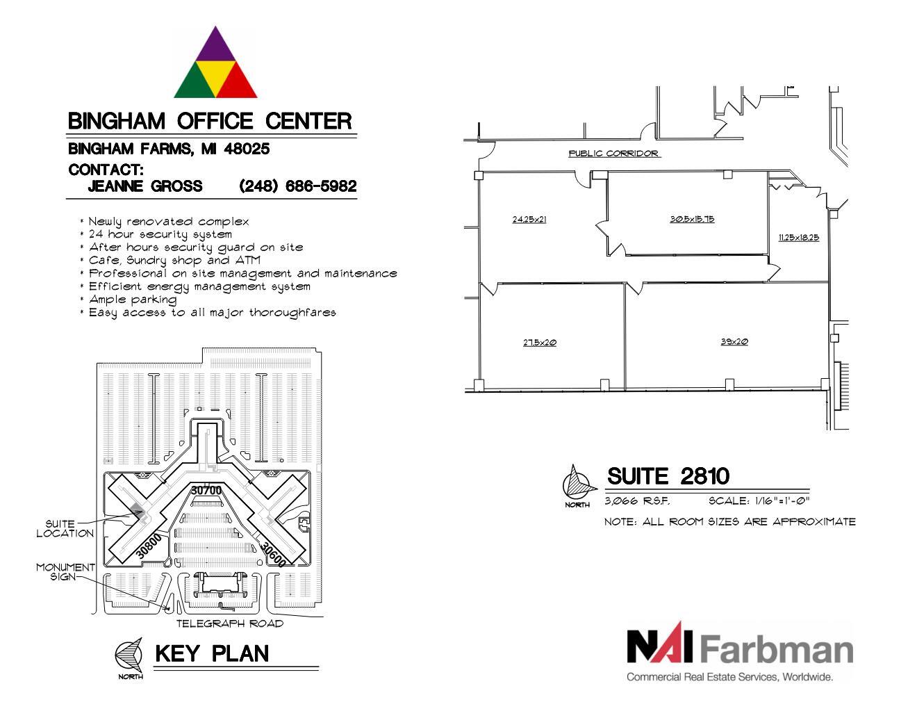 30600-30700 - 30800 Telegraph Rd, Bingham Farms, MI to rent Floor Plan- Image 1 of 1